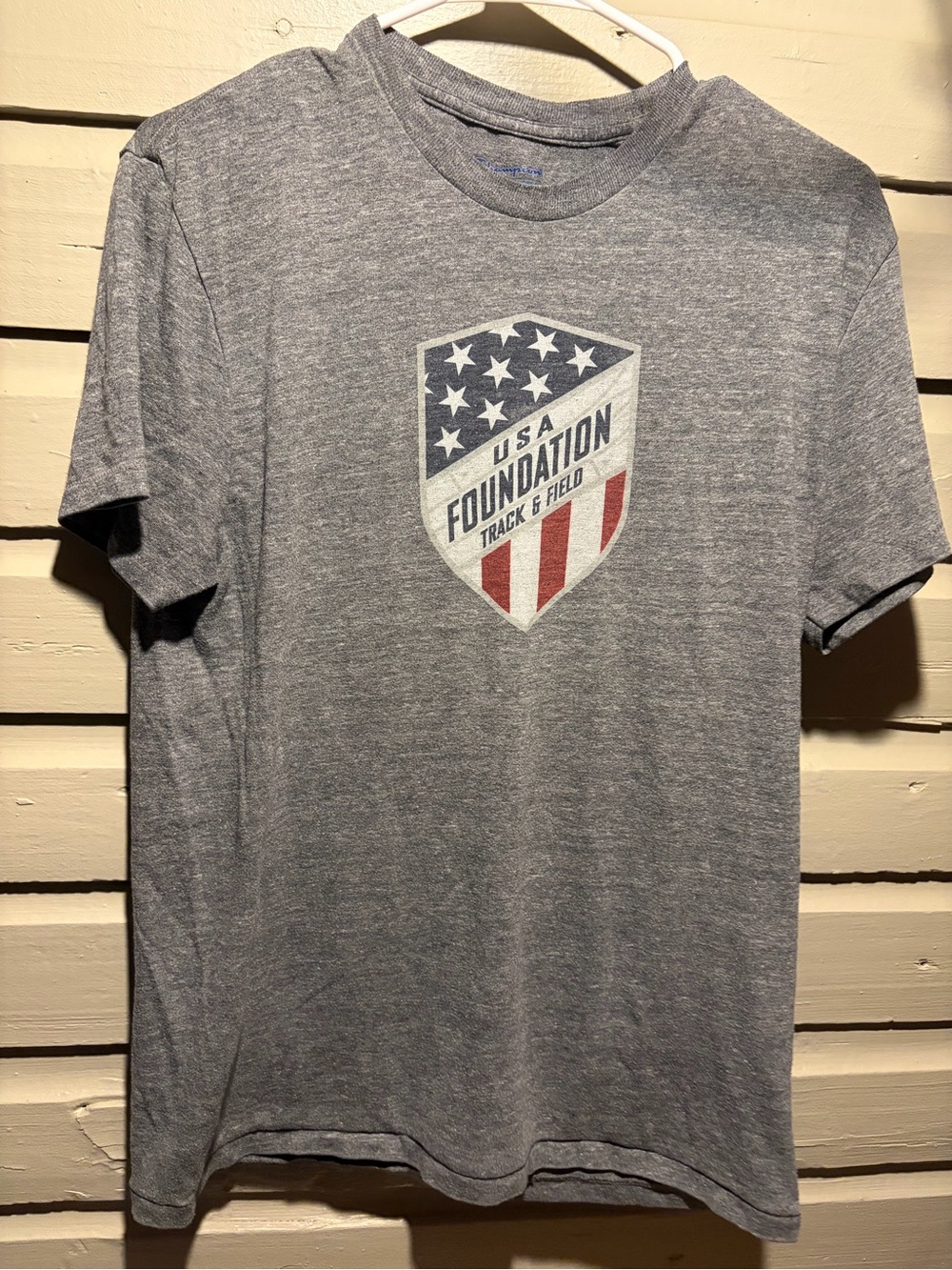 Champion brand athletic wear USA Track & Field Foundation shirt size medium